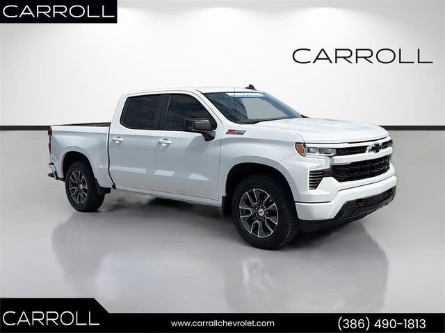 2024 Chevrolet Silverado 1500 RST in Summit White — front three-quarter view